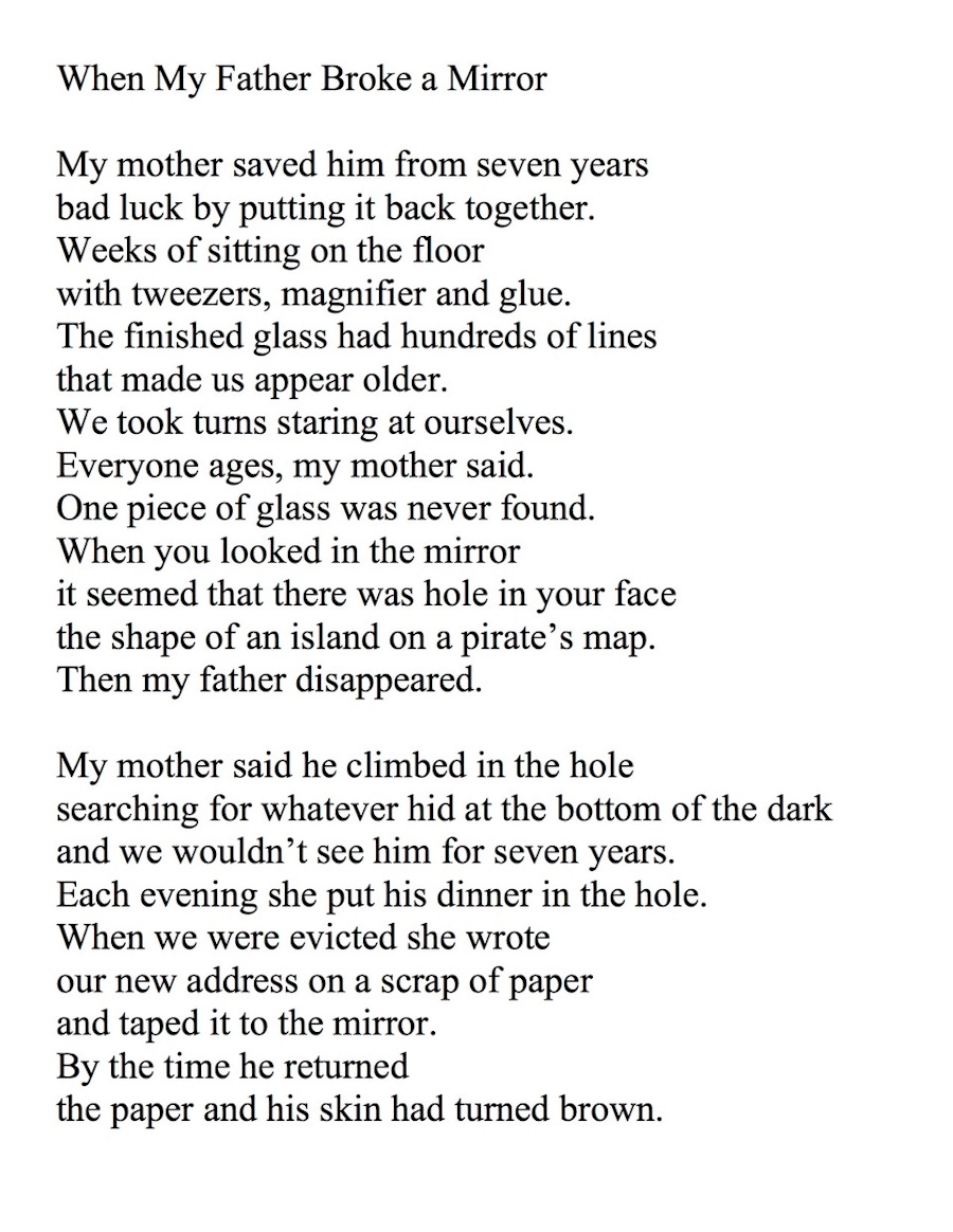 Bursky Rick Mirrors poem gray